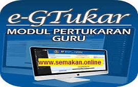 Semakan Permohonan eGtukar Sesi Januari 2022