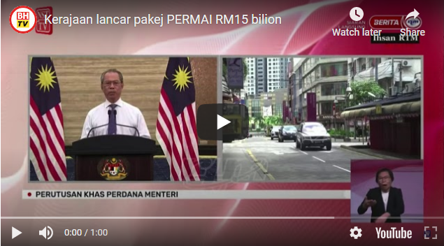 Pakej Bantuan Perlindungan Ekonomi dan Rakyat Malaysia (PERMAI) – RM15 Billion