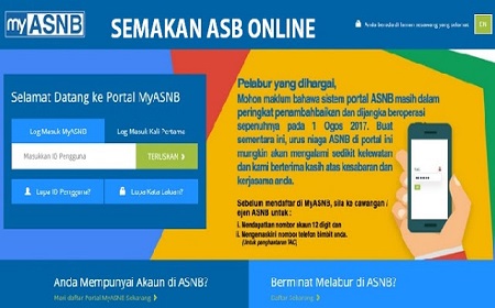 Cara Daftar dan Pengeluaran Online myASNB Terkini