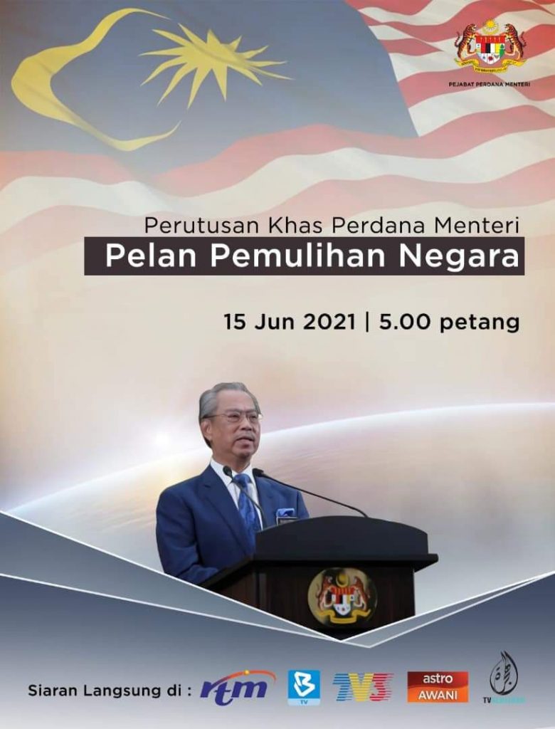 INITIPATI | Perutusan Khas Perdana Menteri (PM) Mengenai Pelan Pemulihan Negara Pada 15 Jun 2021