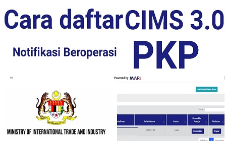 Cara Mohon dan Daftar CIMS 3.0 MITI