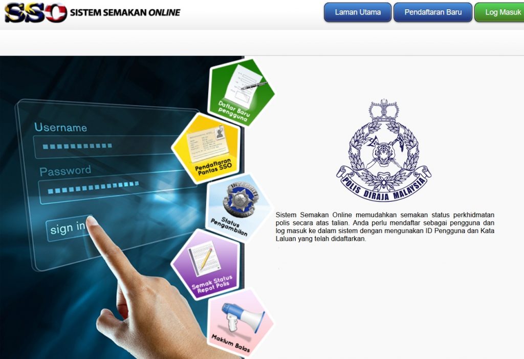 Saman online check Cara Check