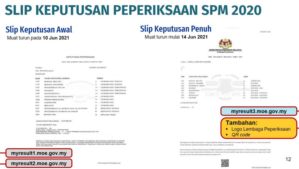 Semak semula keputusan stpm