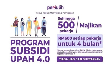 Cara Mohon Program Subsidi Upah (PSU 4.0) – RM600 Setiap Pekerja untuk 4 Bulan