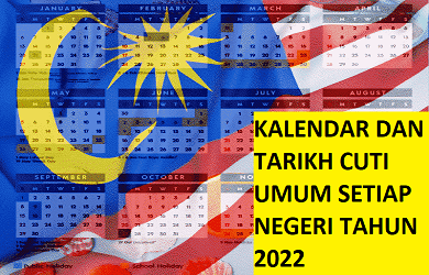 Umum 2021 cuti melaka Kalendar Cuti