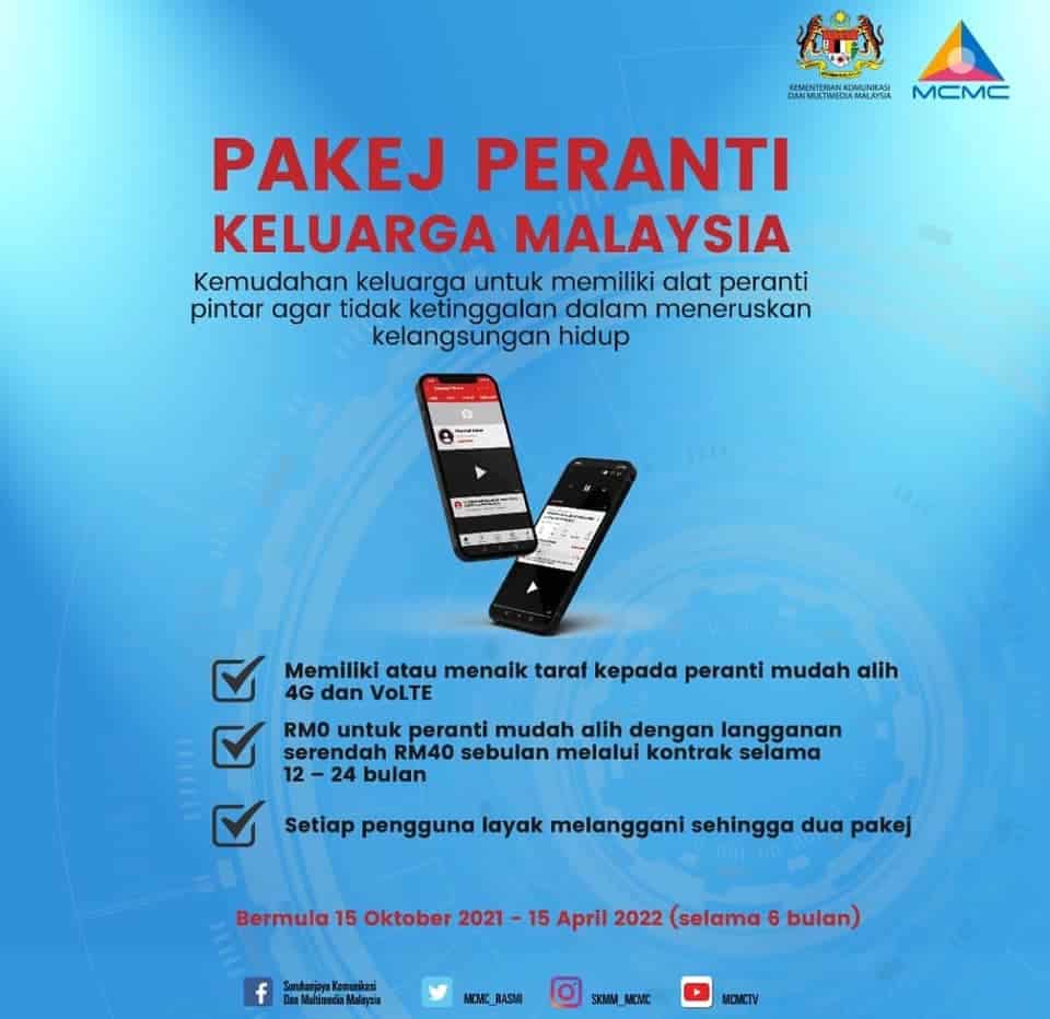 Permohonan dan Daftar Pakej Peranti Keluarga Malaysia