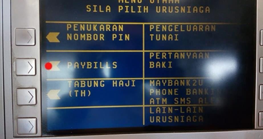 Cara Bayar Saman PDRM Melalui Mesin ATM Maybank
