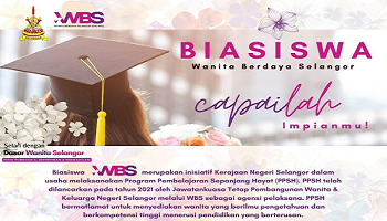 Permohonan Biasiswa Wanita Berdaya Selangor (WBS)