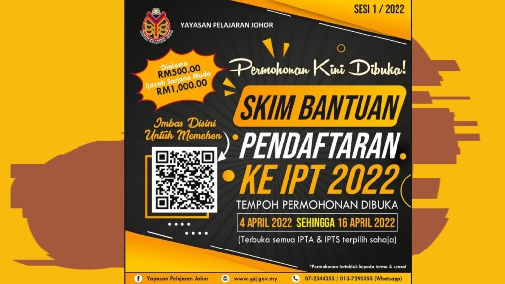 Cara Mohon Skim Bantuan Pendaftaran Pelajar IPT 2022