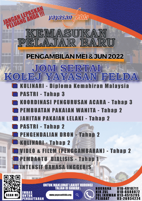 Permohonan Kemasukan Kolej Yayasan Felda