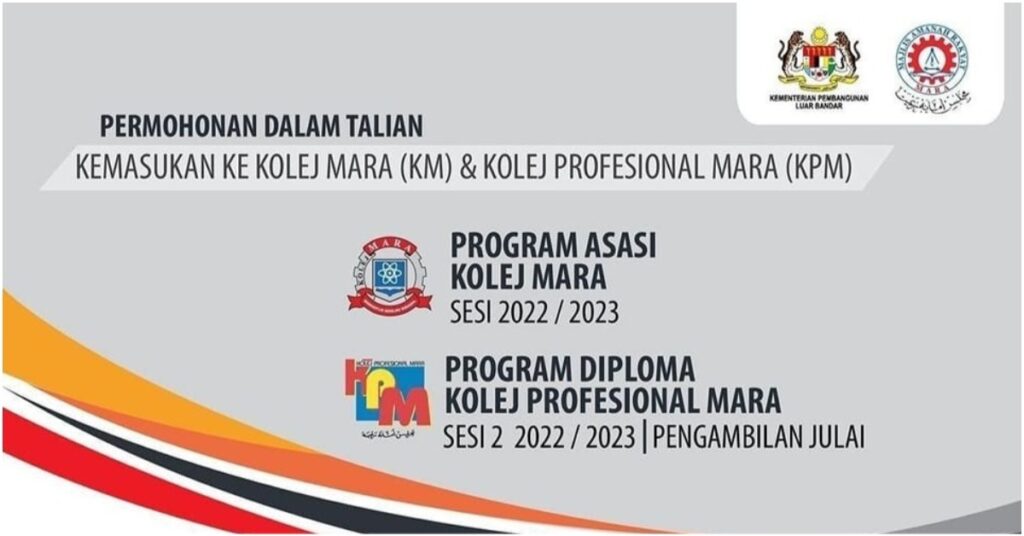 Permohonan Online Kemasukan ke Kolej Profesional MARA (KPM) 2023/2024