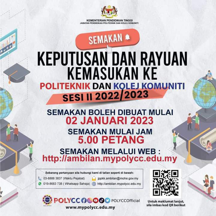 Cara Mohon Kemasukan Politeknik dan Kolej Komuniti Sesi 2022/2023