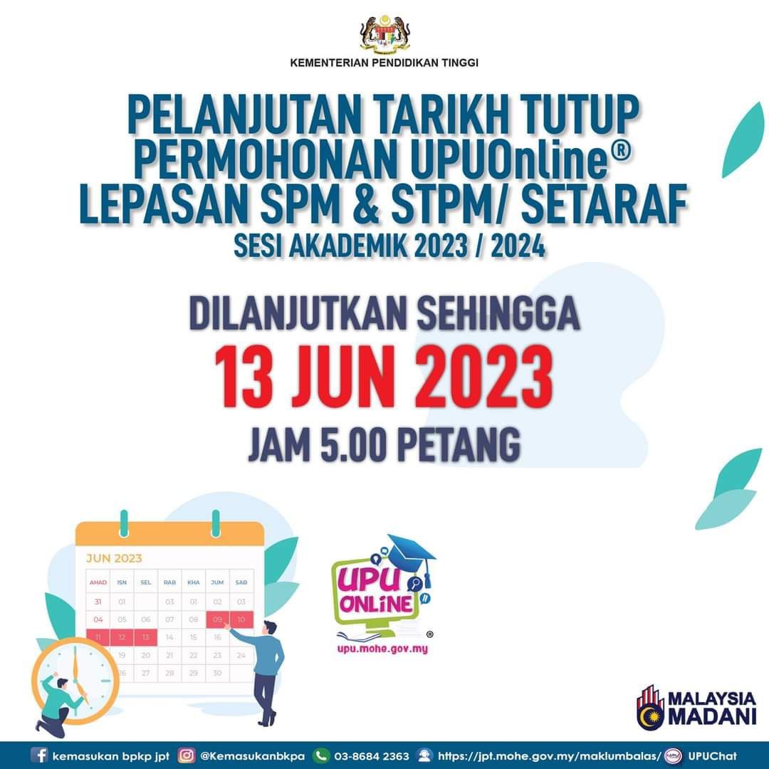 Cara Kemaskini UPU Online dan Permohonan Baharu UPU Sesi Akademik 2024/
