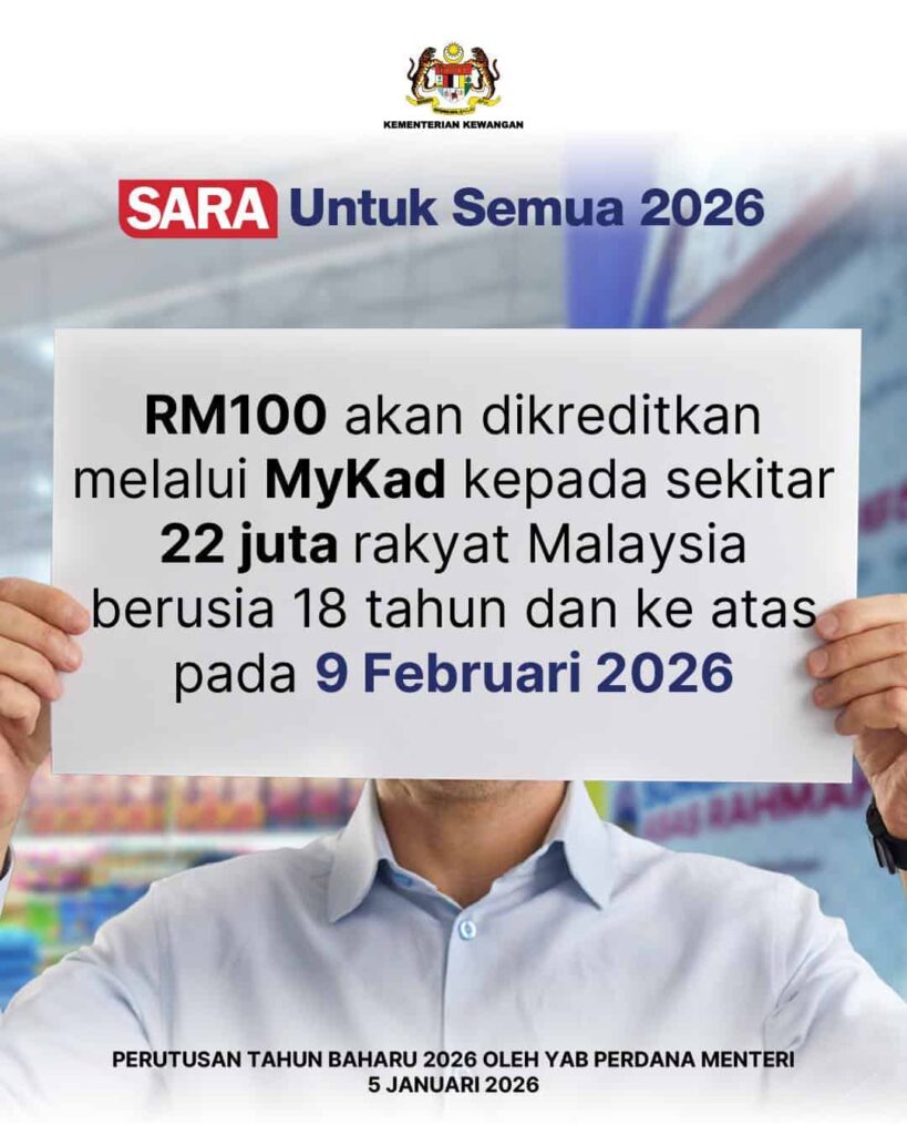 Cara Semakan SARA 2026 – Jadual Tarikh Bayaran, Jumlah Bantuan