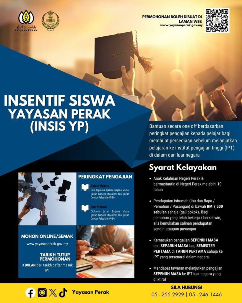 Cara Mohon Insentif Siswa Yayasan Perak (INSIS YP)